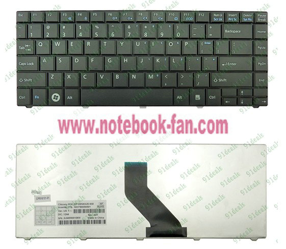 Genuine New Fujitsu Lifebook BH531 LH701 Black US Keyboard - Click Image to Close